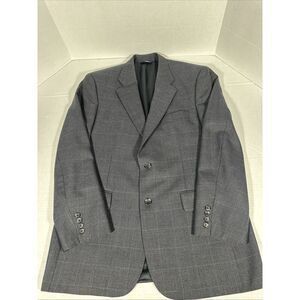 Brooks Brothers 346 Blazer 40R Gray Houndstooth Plaid Wool Sport Coat‎ Blazer